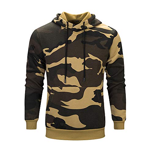 Sudaderas con Capucha para Hombre Camuflaje Jersey Ciclismo Suéter Manga Larga Hombre Ropa de Deporte Hoodie Chándal con Cordón Hombre riou