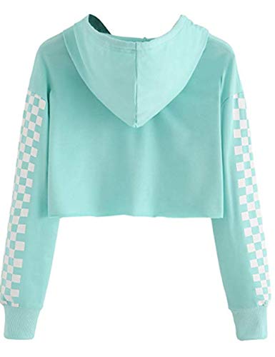 Sudaderas Mujer Cortas, Sudaderas Chicas Adolescentes con Capucha Otoño Manga Larga Piña Bordado Plaid Tartán Primavera Jersey Blusa Hoodie Pullover Tops Béisbol Chaquetas Deportivas (Verde, S) Sudaderas Mujer Cortas, Sudaderas Chicas Adolescentes con Capucha Otoño Manga Larga Piña Bordado Plaid Tartán Primavera Jersey Blusa Hoodie Pullover Tops Béisbol Chaquetas Deportivas (Verde, S)