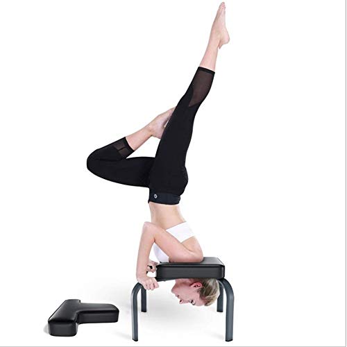 SuDeLLong Taburete de Yoga para reposacabezas Yoga Postura sobre La Cabeza del Banco Invertido Máquina Inicio Yoga De La Silla Cubierta Equipos De Gimnasia Invertido Ayuda Invertido Heces