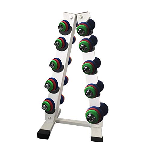 Sue-Supply Soporte para Mancuernas, Soporte Vertical para Pesas con Mancuernas De 5 Niveles Soporte para Mancuernas con Marco En A Soporte Compacto para Almacenamiento De Mancuernas con Trípode Sue-Supply Soporte para Mancuernas, Soporte Vertical para Pesas con Mancuernas De 5 Niveles Soporte para Mancuernas con Marco En A Soporte Compacto para Almacenamiento De Mancuernas con Trípode