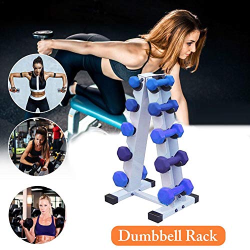 Sue-Supply Soporte para Mancuernas, Soporte Vertical para Pesas con Mancuernas De 5 Niveles Soporte para Mancuernas con Marco En A Soporte Compacto para Almacenamiento De Mancuernas con Trípode Sue-Supply Soporte para Mancuernas, Soporte Vertical para Pesas con Mancuernas De 5 Niveles Soporte para Mancuernas con Marco En A Soporte Compacto para Almacenamiento De Mancuernas con Trípode