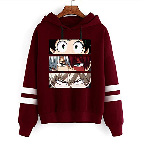 Suéter de Mujer, My Hero Academia Todoroki Anime Pullover Tops Himiko Toga Sudaderas Boku No Hero Academia Izuku Midoriya Hoodies