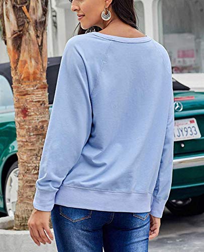 Suéter Mujer Suelta Color Salvaje Cabeza Cuello Redondo Manga Larga Casual Sudadera Suéter Mujer Suelta Color Salvaje Cabeza Cuello Redondo Manga Larga Casual Sudadera
