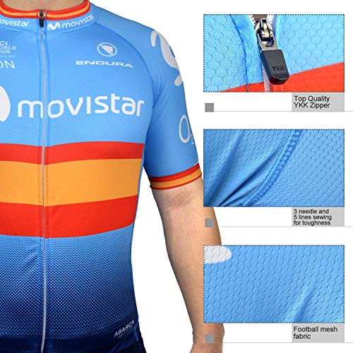 SUHINFE Conjunto Ropa Equipacion, Ciclismo Maillot y Culotte Pantalones Cortos con 5D Gel Pad para Verano Deportes al Aire Libre Ciclo Bicicleta SUHINFE Conjunto Ropa Equipacion, Ciclismo Maillot y Culotte Pantalones Cortos con 5D Gel Pad para Verano Deportes al Aire Libre Ciclo Bicicleta