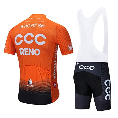 SUHINFE Maillot Ciclismo Hombre, Ropa Ciclismo y Culotte Ciclismo con Culotte Pantalones Acolchado 3D para Deportes al Aire Libre Ciclo Bicicleta