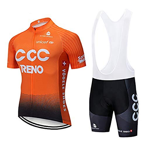 SUHINFE Maillot Ciclismo Hombre, Ropa Ciclismo y Culotte Ciclismo con Culotte Pantalones Acolchado 3D para Deportes al Aire Libre Ciclo Bicicleta