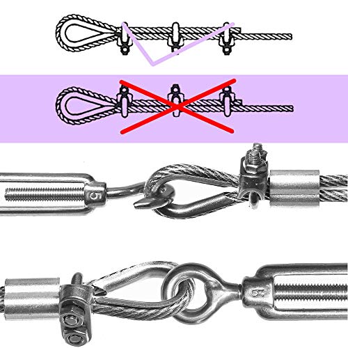 Sujetacables de Acero, 12 Piezas Clip de Cuerda de Alambre, Perno en U de Acero Inoxidable para Industria, Hogar, Envío, Carga y Descarga de Mercancías, Maquinaria de Elevación (Plata) Sujetacables de Acero, 12 Piezas Clip de Cuerda de Alambre, Perno en U de Acero Inoxidable para Industria, Hogar, Envío, Carga y Descarga de Mercancías, Maquinaria de Elevación (Plata)