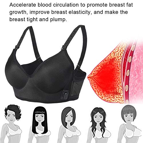 Sujetador electrónico para masaje de senos, máquina de ampliación de senos Vibrador, aumento de pecho, estimulador, potenciador, control inteligente de la temperatura, carga USB de 3.7V con diseño de Sujetador electrónico para masaje de senos, máquina de ampliación de senos Vibrador, aumento de pecho, estimulador, potenciador, control inteligente de la temperatura, carga USB de 3.7V con diseño de