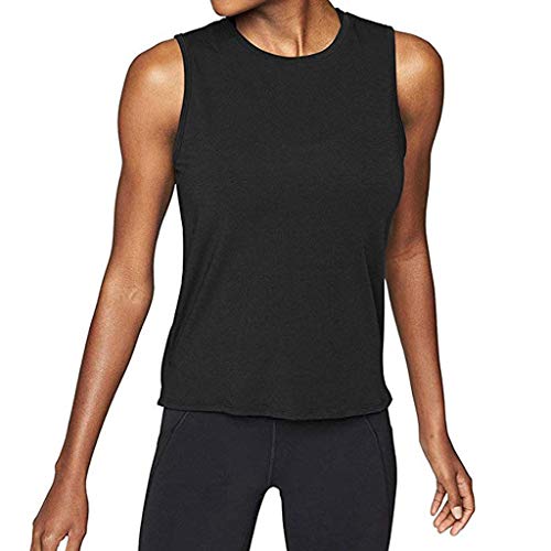 Sulifor Ropa de Yoga para Mujer,Ideal para Deporte Entrenamiento, Chaleco de Verano de Playa,Camiseta sin Mangas Casual