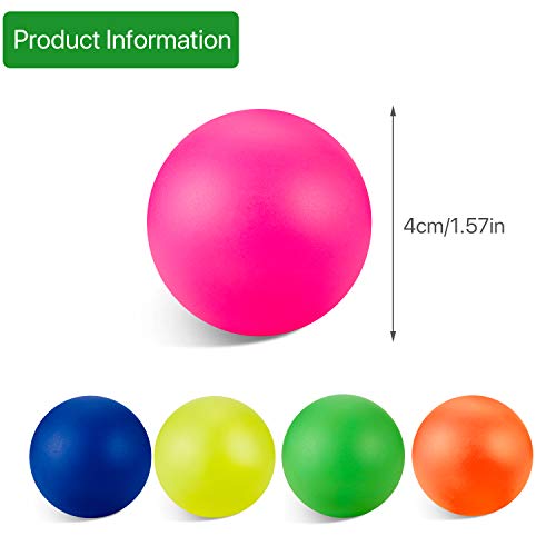 Sumind 15 Piezas Pelotas de Playa Reemplazo Bolas de Repuesto de Paleta de Playa Multicolor Pelota de Playa de Goma Bolas Extra para Actividades al Aire Libre, Colores Variados