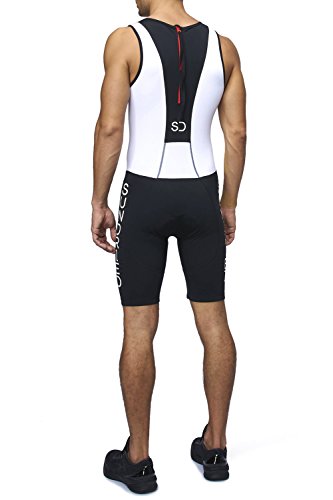 Sundried Bañador para Hombres Premium con Acolchado para Triatlón Mono Compresivo Duatlón Running Natación Ciclismo (Medium)