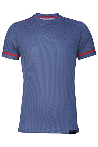 Sundried Camiseta de Entrenamiento último Entrenamiento Hombres de Ropa de la Aptitud (Gris, L)