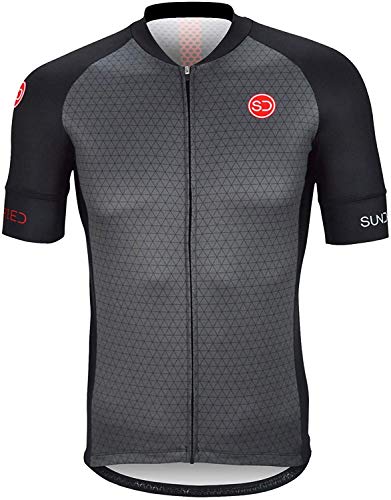 Sundried Jersey de Ciclo para Hombre Manga Corta Profesional de Bicicletas de montaña y Carretera Accesorios de Ciclismo (L, Negro) Sundried Jersey de Ciclo para Hombre Manga Corta Profesional de Bicicletas de montaña y Carretera Accesorios de Ciclismo (L, Negro)