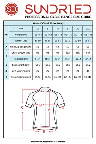 Sundried Kit de Manga Corta para Mujer Jersey de Ciclo Bici del Camino y Bicicletas de montaña (Negro, S) Sundried Kit de Manga Corta para Mujer Jersey de Ciclo Bici del Camino y Bicicletas de montaña (Negro, S)