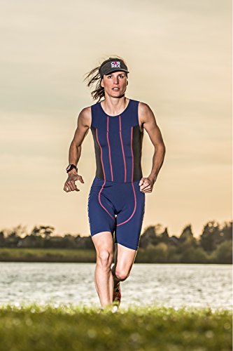 Sundried mujer acolchada Triathlon Tri Suit compresión Duatlón Ejecución de juego de la piel Natación Ciclismo (azul, S) Sundried mujer acolchada Triathlon Tri Suit compresión Duatlón Ejecución de juego de la piel Natación Ciclismo (azul, S)