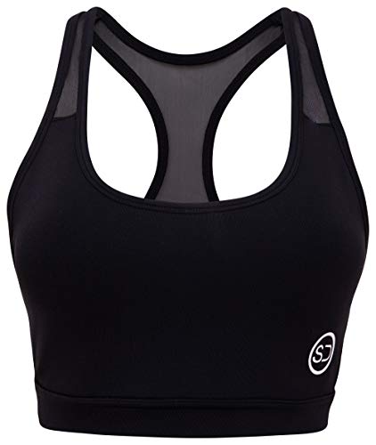 Sundried Premium Sujetador de los Deportes Running Fitness, Yoga Acolchado de Cultivos Entrenamiento Superior (XS, Negro) Sundried Premium Sujetador de los Deportes Running Fitness, Yoga Acolchado de Cultivos Entrenamiento Superior (XS, Negro)