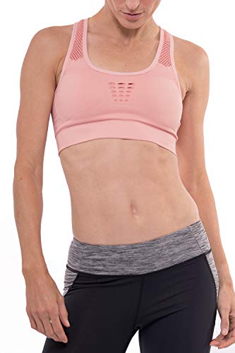 Sundried señoras Sujetador de los Deportes de Alto Impacto Entrenamiento Running Wear Yoga Crossfit (Rosa, M)