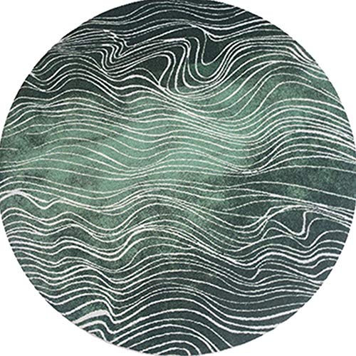 Sunferkyh-hm Alfombra de habitación, Alfombra de círculo, decoración de habitación, recámara, Suelo, sofá, Sala de Estar, Creativa geometría Decorativa Alfombra, Verde, 160X160CM Sunferkyh-hm Alfombra de habitación, Alfombra de círculo, decoración de habitación, recámara, Suelo, sofá, Sala de Estar, Creativa geometría Decorativa Alfombra, Verde, 160X160CM