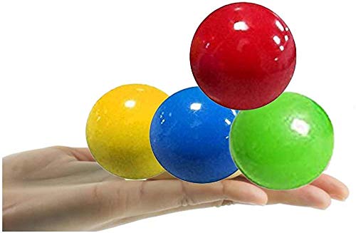 SUNHAON Bolas de Pared Adhesivas Juguetes de descompresión Bolas Brillantes, Juguetes Ejercicio Manual para TDAH, TOC, ansiedad 5 Piezas de Color enviadas al Azar SUNHAON Bolas de Pared Adhesivas Juguetes de descompresión Bolas Brillantes, Juguetes Ejercicio Manual para TDAH, TOC, ansiedad 5 Piezas de Color enviadas al Azar