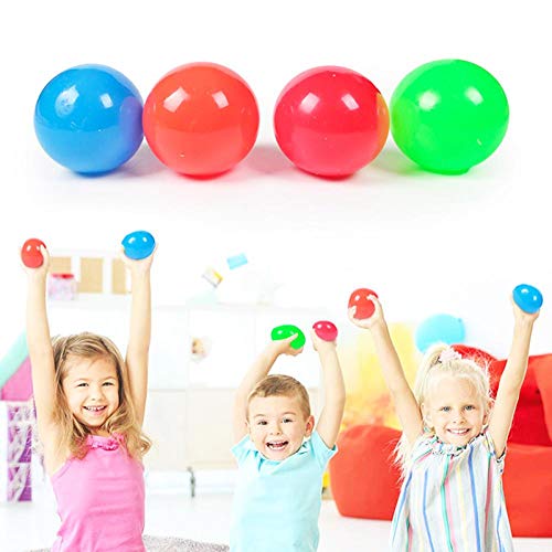 SUNHAON Bolas de Pared Adhesivas Juguetes de descompresión Bolas Brillantes, Juguetes Ejercicio Manual para TDAH, TOC, ansiedad 5 Piezas de Color enviadas al Azar SUNHAON Bolas de Pared Adhesivas Juguetes de descompresión Bolas Brillantes, Juguetes Ejercicio Manual para TDAH, TOC, ansiedad 5 Piezas de Color enviadas al Azar