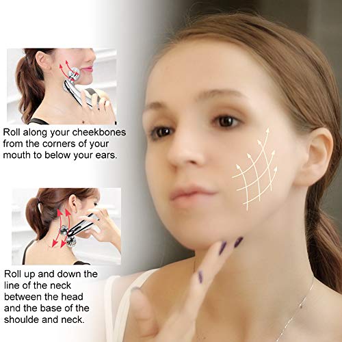 SUNMAY 3D Rodillos Masajeadores Faciales, Microcorriente Cuidado de la piel Masajeador Corporal Facial Herramientas Reafirmantes para Estiramiento Facial en forma de V, Adelgazamiento del Cuerpo SUNMAY 3D Rodillos Masajeadores Faciales, Microcorriente Cuidado de la piel Masajeador Corporal Facial Herramientas Reafirmantes para Estiramiento Facial en forma de V, Adelgazamiento del Cuerpo
