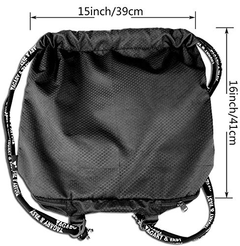 sunminey Bolsa de cuerdamochila con cordón Drawstring Backpack Bag Sport Gym Ballet Dancer Multipurpose For Men Women Cinch Backpack Storage Sackpack For Travel Hiking