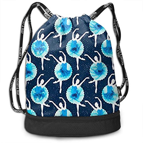 sunminey Bolsa de cuerdamochila con cordón Drawstring Backpack Bag Sport Gym Ballet Dancer Multipurpose For Men Women Cinch Backpack Storage Sackpack For Travel Hiking