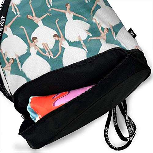 sunminey Bolsa de cuerdamochila con cordón Drawstring Backpack Bag Sport Gym Ballet Dancer Multipurpose For Men Women Cinch Backpack Storage Sackpack For Travel Hiking