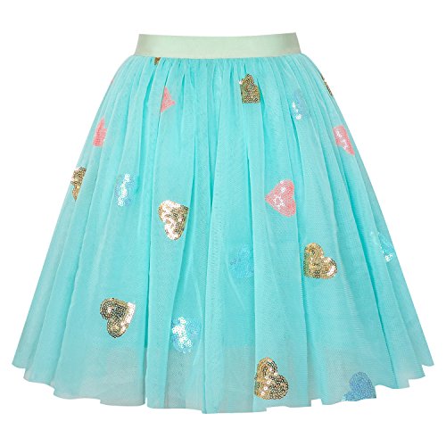 Sunny Fashion Chicas Falda Azul Corazón Lentejuelas Espumoso Tutu Bailando 7-8 años Sunny Fashion Chicas Falda Azul Corazón Lentejuelas Espumoso Tutu Bailando 7-8 años