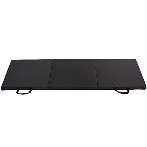 Sunny Health & Fitness Esterilla plegable para yoga, fitness, aeróbic, artes marciales, gimnasio, cardio, extra gruesa, 183 cm x 61 cm x 5 cm Sunny Health & Fitness Esterilla plegable para yoga, fitness, aeróbic, artes marciales, gimnasio, cardio, extra gruesa, 183 cm x 61 cm x 5 cm