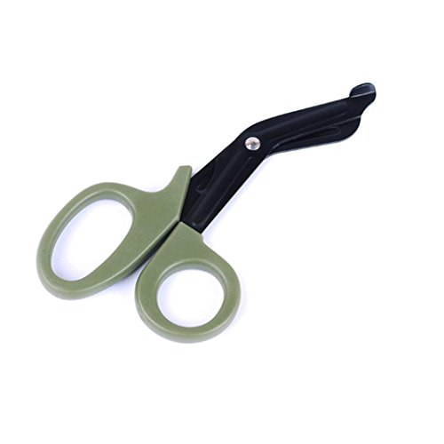 sunnymi Go Outdoor - Tijeras de Rescate para Acampada y Senderismo, Acero Inoxidable, plástico, Verde Militar, 18 x 8.8cm. sunnymi Go Outdoor - Tijeras de Rescate para Acampada y Senderismo, Acero Inoxidable, plástico, Verde Militar, 18 x 8.8cm.