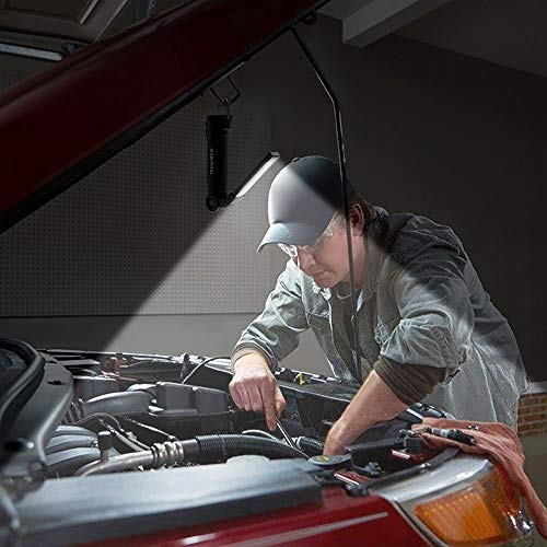 SunTop USB Recargable LED COB Lámpara de Trabajo Linterna de Mano - COB LED Linterna Luces de inspección Recargable portátil Colgando de Gancho, Soportes magnéticos SunTop USB Recargable LED COB Lámpara de Trabajo Linterna de Mano - COB LED Linterna Luces de inspección Recargable portátil Colgando de Gancho, Soportes magnéticos
