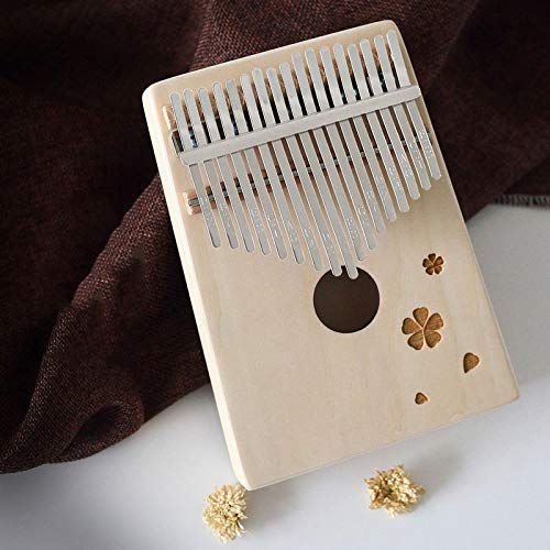 SuoSuo SFFSM Kalimba 17 Clave de África Instrumento Musical Picea Asperata Madera Maciza Kalimba Pulgar Piano con el Aprendizaje Libro Tune Martillo (Color : Brown A)