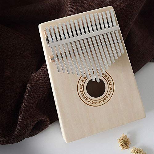 SuoSuo SFFSM Kalimba 17 Clave de África Instrumento Musical Picea Asperata Madera Maciza Kalimba Pulgar Piano con el Aprendizaje Libro Tune Martillo (Color : Wood Color B)