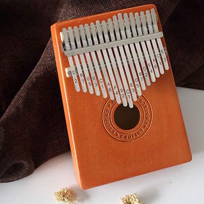 SuoSuo SFFSM Kalimba 17 Clave de África Instrumento Musical Picea Asperata Madera Maciza Kalimba Pulgar Piano con el Aprendizaje Libro Tune Martillo (Color : Brown A)