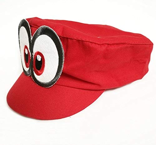 Super Mario Gorra Odyssey - Costume para Adultos y niños Carnaval y el Cosplay - Ojos