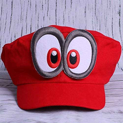 Super Mario Gorra Odyssey - Costume para Adultos y niños Carnaval y el Cosplay - Ojos