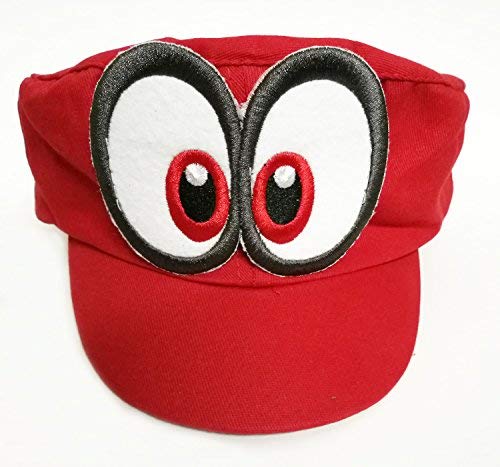 Super Mario Gorra Odyssey - Costume para Adultos y niños Carnaval y el Cosplay - Ojos