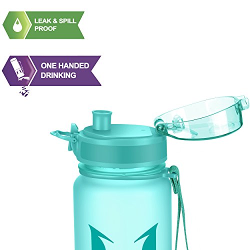 Super Sparrow Botella de agua deportiva - 500ml - Eco amigable y sin plasticos BPA - Color Menta, 500ml-17oz Super Sparrow Botella de agua deportiva - 500ml - Eco amigable y sin plasticos BPA - Color Menta, 500ml-17oz