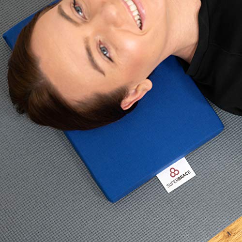 SuperBrace Almohadilla para la cabeza de pilates de yoga, 2,5 cm de grosor, perfecta para fitness, ejercicio, gimnasio, entrenamiento