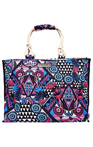 Superdry Amaya Rope Tote, bolso de mochila de mujer, multicolor (Crazy Tropical), 56 x 36 x 16 cm (W x H x L)