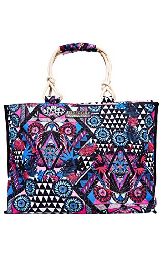 Superdry Amaya Rope Tote, bolso de mochila de mujer, multicolor (Crazy Tropical), 56 x 36 x 16 cm (W x H x L) Superdry Amaya Rope Tote, bolso de mochila de mujer, multicolor (Crazy Tropical), 56 x 36 x 16 cm (W x H x L)