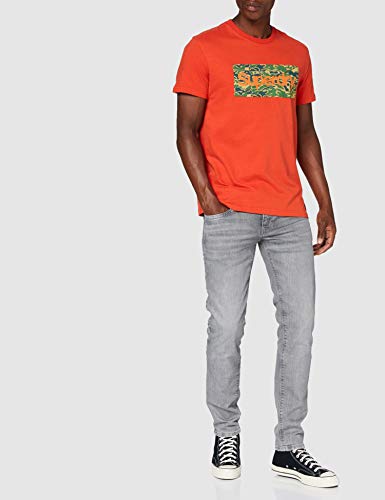 Superdry Cl Canvas tee Camiseta, Denim Co Rust, 3XL para Hombre