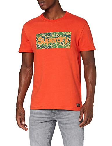 Superdry Cl Canvas tee Camiseta, Denim Co Rust, 3XL para Hombre Superdry Cl Canvas tee Camiseta, Denim Co Rust, 3XL para Hombre