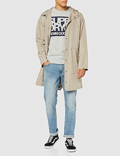 Superdry Denim Goods Co tee Camiseta, Gris (Grey Marl 07q), XXL para Hombre Superdry Denim Goods Co tee Camiseta, Gris (Grey Marl 07q), XXL para Hombre