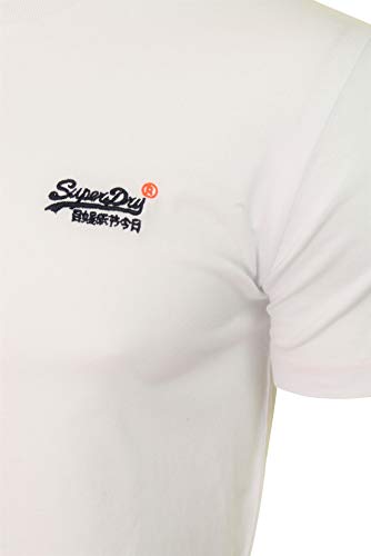 Superdry Label Vntge Emb S/S tee Camiseta de Tirantes, Blanco (Optic White 26C), L para Hombre Superdry Label Vntge Emb S/S tee Camiseta de Tirantes, Blanco (Optic White 26C), L para Hombre