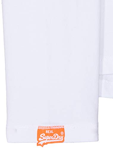 Superdry O L Vintage Embroidery L/s tee Camiseta de Tirantes, Blanco (Optic White 26c), XL para Hombre