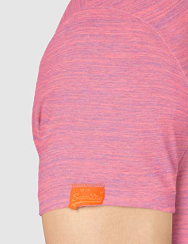 Superdry OL Vintage Emb Crew Camiseta, Rosa (Neon Pink Space Dye T3b), L para Hombre Superdry OL Vintage Emb Crew Camiseta, Rosa (Neon Pink Space Dye T3b), L para Hombre