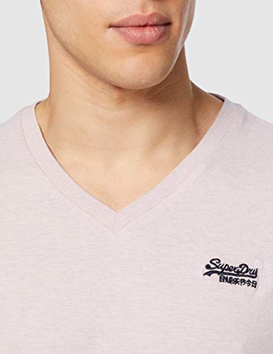 Superdry OL Vintage Emb Vee tee Camiseta, Rosa (Chalk Pink Feeder T7l), 3XL para Hombre