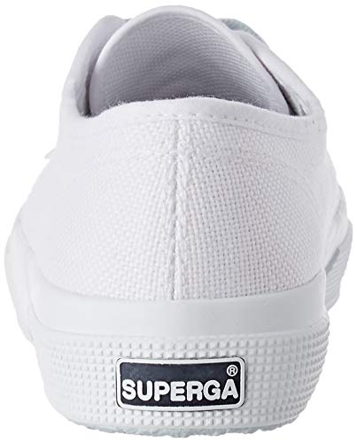 Superga 2750-COTCONTRASTU, Zapatillas de Gimnasia Unisex Adulto, Blanco (White/Blue Lt Crysta A0a), 46 EU Superga 2750-COTCONTRASTU, Zapatillas de Gimnasia Unisex Adulto, Blanco (White/Blue Lt Crysta A0a), 46 EU